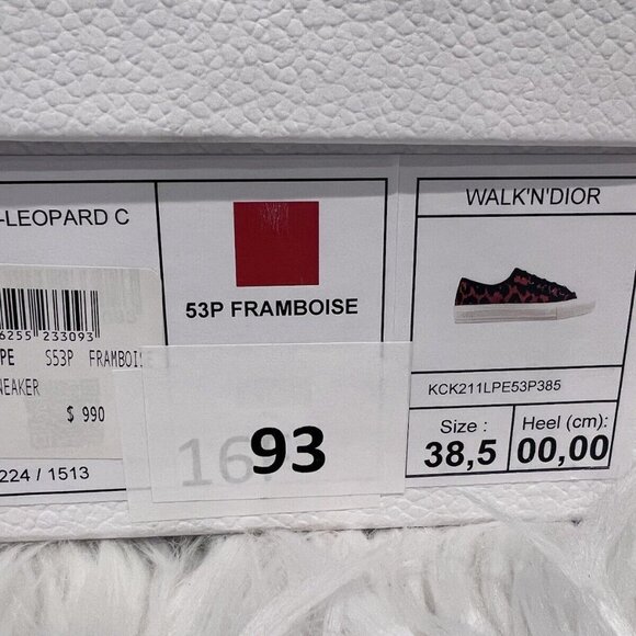 DIOR WALK'N Leopard Wander Connect Star One ID B23 Vibe Chrono Sneaker 36.5/38.5 - Picture 8 of 10